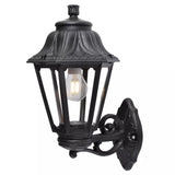 Black Outdoor Traditional Up or Down Lantern Wall Light Coastal IP55