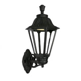 Black Outdoor Traditional Up or Down Lantern Wall Light | Coastal IP55
