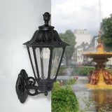 Black Coach Lantern Outdoor Wall Light