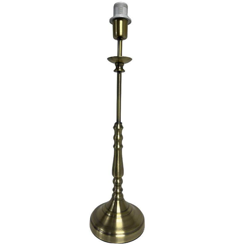 Britalia BRLCLAIRMONTAB/TL Antique Brass Vintage Candlestick Table Lamp base only – 46cm Height
