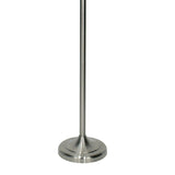 Satin Brushed Chrome Traditional Floor Stand Light