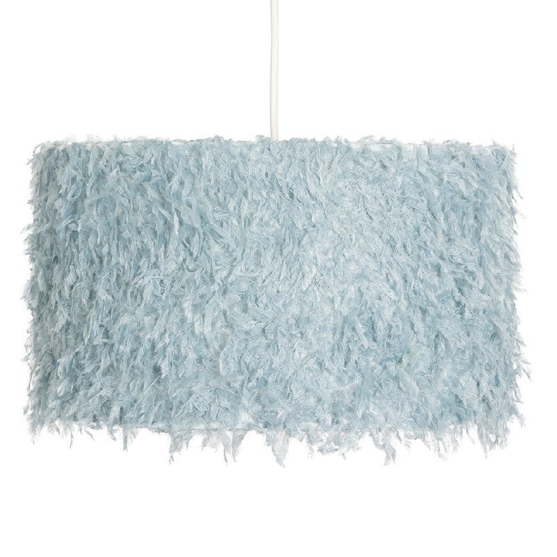 Blue Feather Non electric Pendant Shade