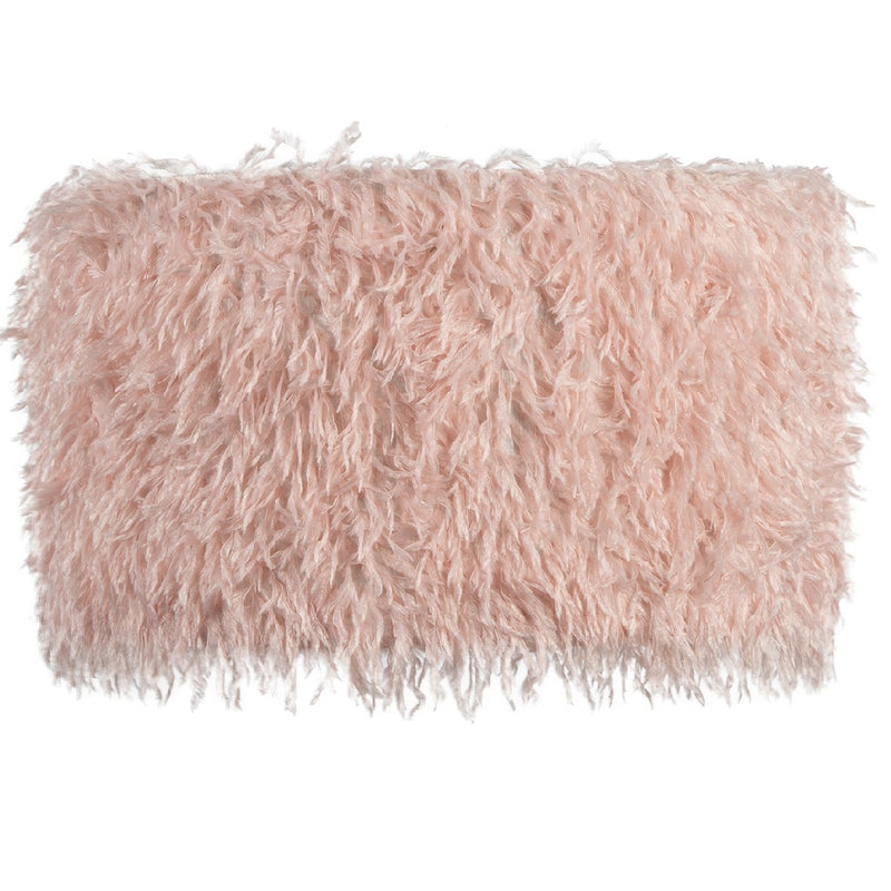 Britalia BRC101/12 PI 12" Pink Faux Feather Vintage Easy Fit Drum Lampshade - 30cm Diameter