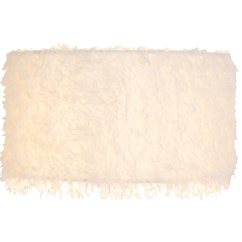 white feather non electric pendant shade
