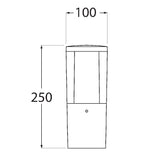 Black Pedestal for the garden