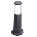 Britalia BRCARLO-400-BL LED CCT Black Outdoor Modern Round Cylindrical Post Light 400mm | Coastal IP55 | 3.5W | 100mm Diameter