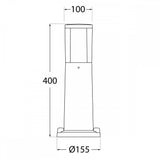 Black Outdoor Post Light for the garden