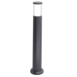 LED Black Outdoor Modern Round CCT Post Light 800mm | Coastal IP55