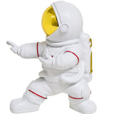 White Resin Kung Fu Style Right Facing Astronaut Figurine 165mm