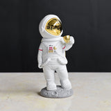 Britalia BRCS31 White Resin Coffee on the Moon Astronaut Figurine