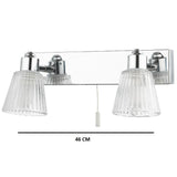 Poilished Chrome Vintage twin Wall LIght