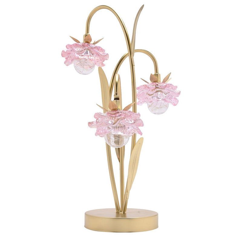 Pink and Gold Battery Table lamp