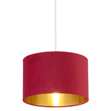 Cerise Pink Velvet Easy Fit Pendant Shade