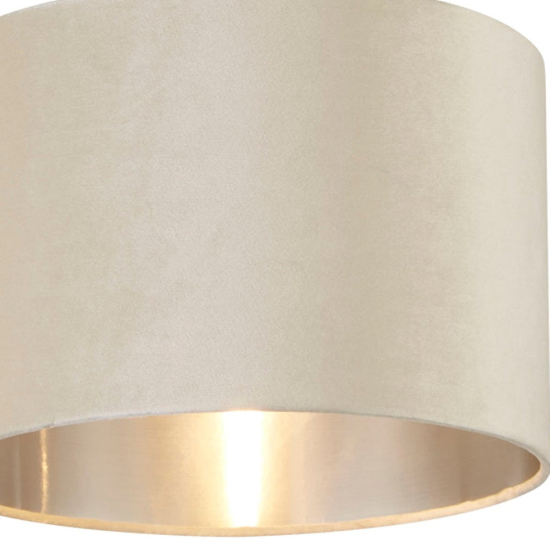 Cream Velvet Table Light Lampshade