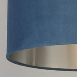Blue Velvet Fabric Table Light Shade