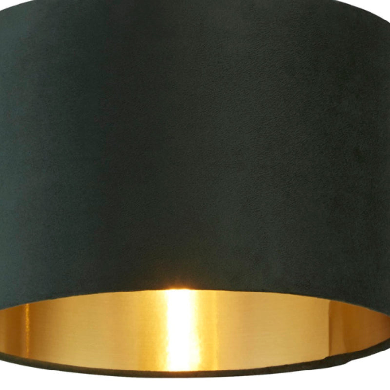 Green Velvet Table Light Lampshade