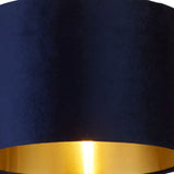 Navy Velvet Table Light Lampshade