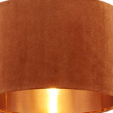 Orange Velvet Table Light Lampshade