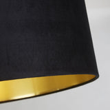 Black Velvet Fabric Table Light Shade