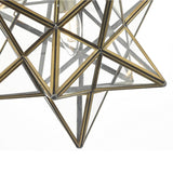Antique Brass Star Pendant