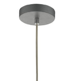 Matt Graphite Grey Metal Vintage Shallow Curved Dome Pendant Ceiling Light 45cm