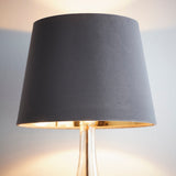 Dark Grey and Gold Velvet Shade