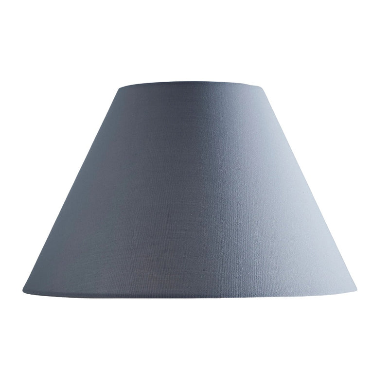 Britalia BRL10LICOOLIE/GRE Grey Linen with White Inner Vintage Coolie Lamp Shade - 25cm Diameter