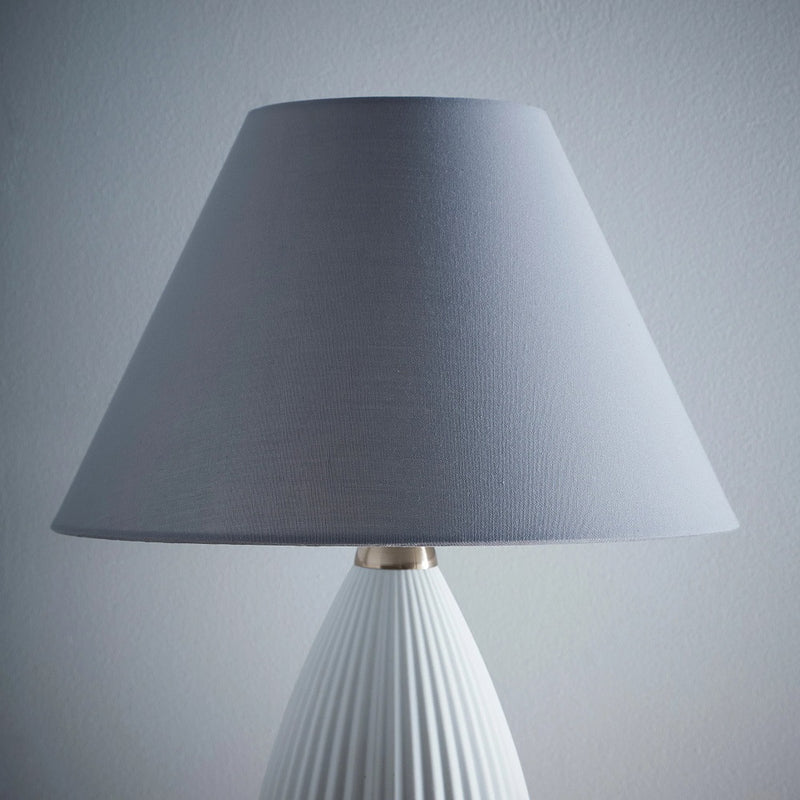 Grey Linen Coolie Lampshade