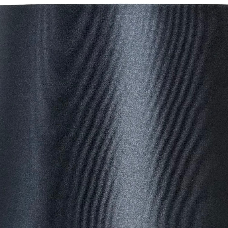 Shiny Black Satin Lampshade 