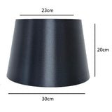 Shiny Black Shade for table and Floor lamp
