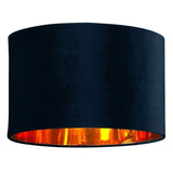 Navy Velvet Lampshade