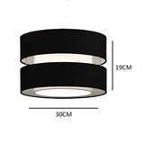 Black and White Pendant Shade