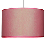 Shiny Pink Glitter Modern Easy Fit Round Drum Lampshade 300mm