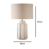 Beige and Cream Table Lamp