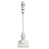 Britalia BRLBELLEVUE/TL Traditional White Wood Effect Table Lamp Base with Distressed Finish
