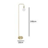 Polished Brass Modern floor Lamp