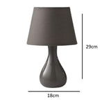 Grey Ceramic Bedside Table lamp