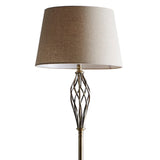 Natural Linen Shade Floor Light