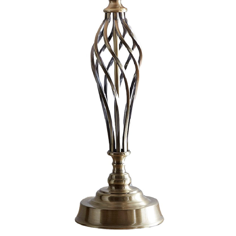 Antique Brass Barley Twist Table Lamp