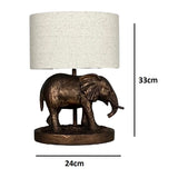African Elephant Table lamp with Shade