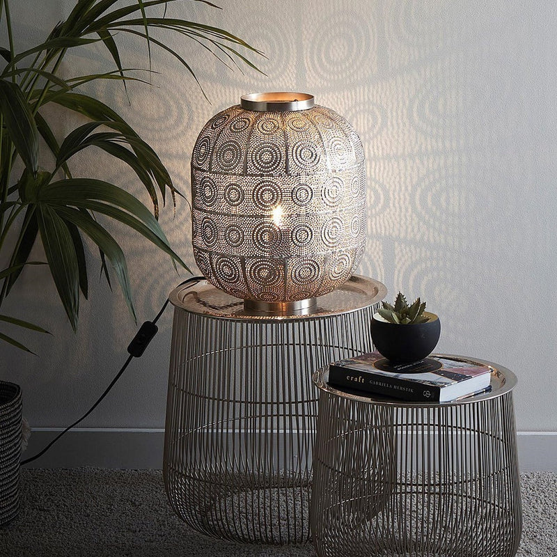 Moroccan Style Metal Table Lamp