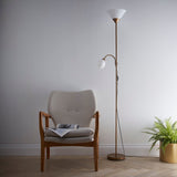 Matt Gold Flexible Reading Light Floor Lamp