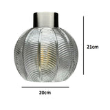 None Electric Clear Glass Retro Pendant Light Shade