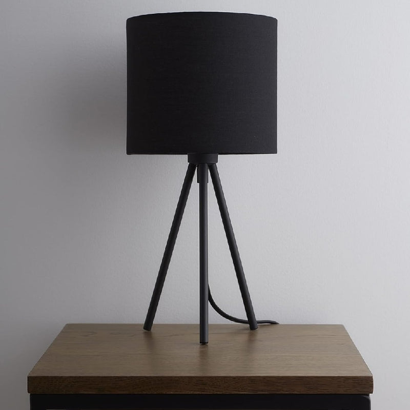 Black Modern Tripod Desk Lamp