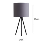 Black Tripod lamp with Shade