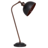 Matt Grey & Copper Metal Vintage Adjustable Table Lamp 500mm
