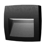 Britalia BRLORENZA-150-BL LED Black Outdoor Modern Square Surface Mounted Flush Wall Brick Light