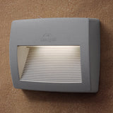 Grey Coast LED Exterior Flush Rectangle Wall Light 190mm