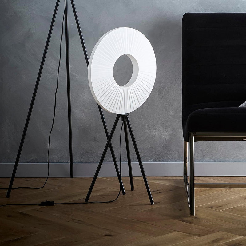 Black and White Tripod Table Lamp