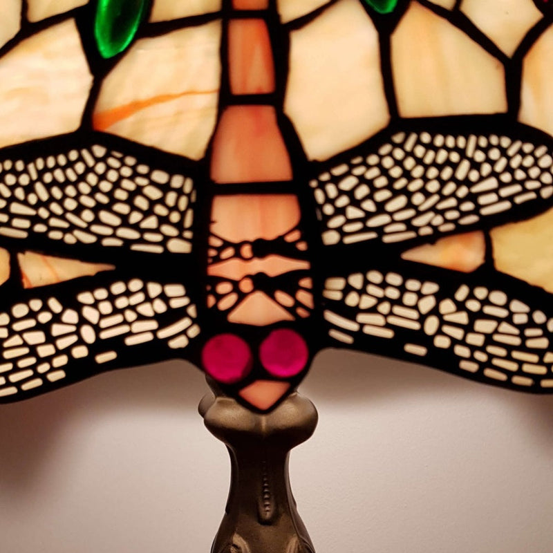 Dragonfly Tiffany Glass Table Desk Lamp